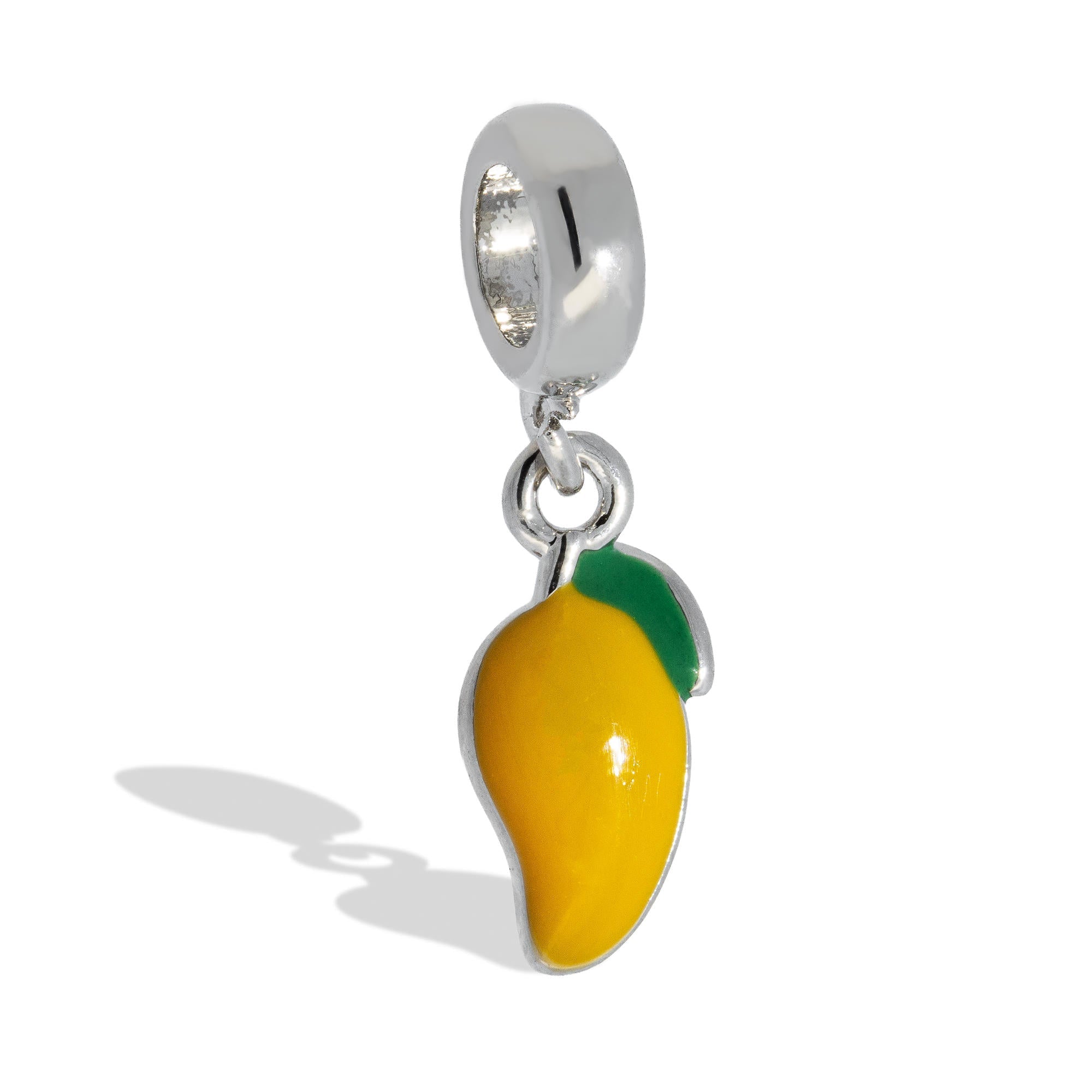 Charm de mango esmaltado con circonias 12mm