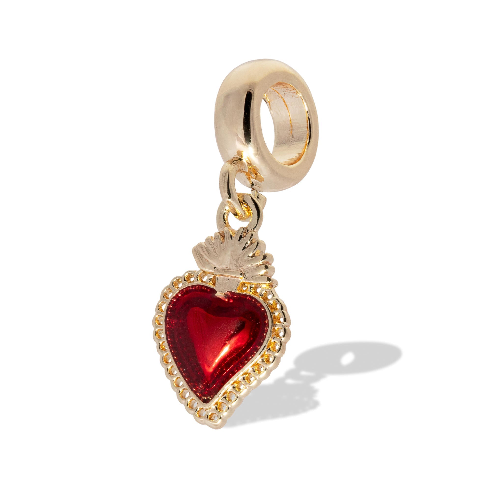 Charm del sagrado corazon esmaltado 12mm