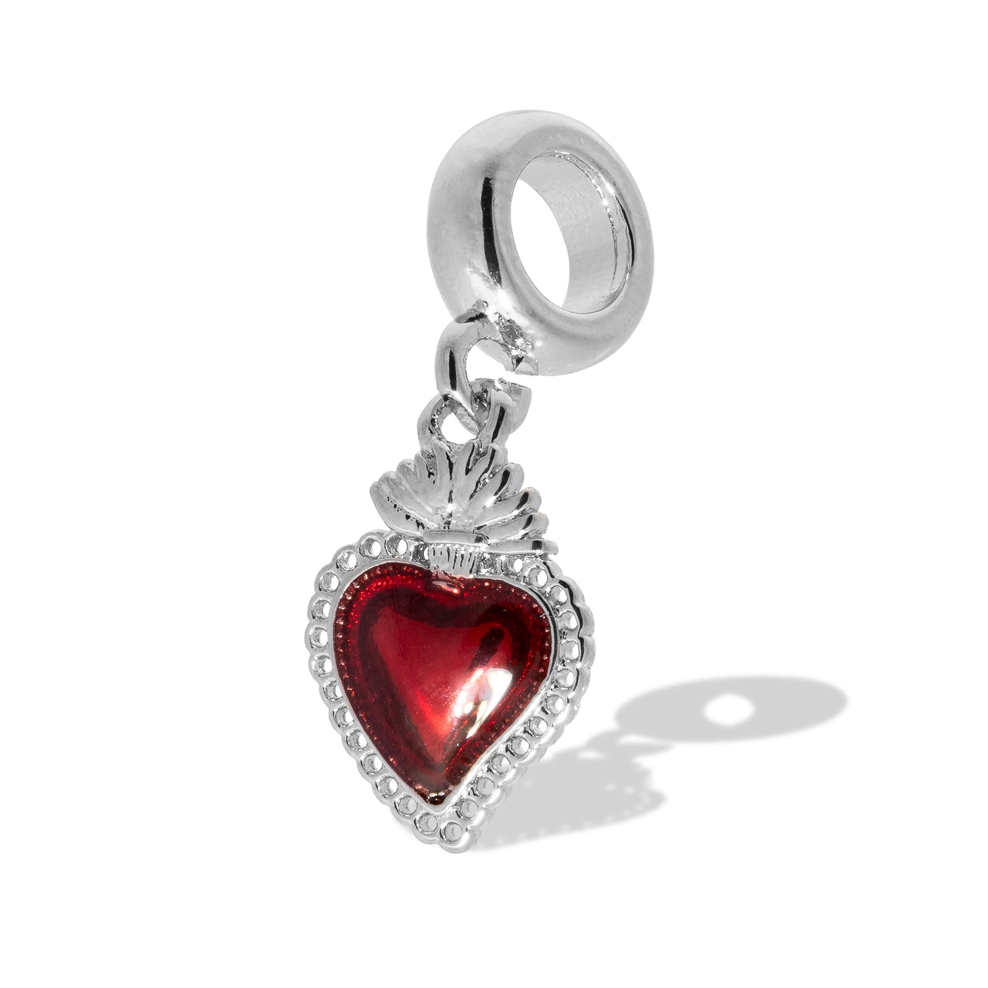 Charm del sagrado corazon esmaltado 12mm