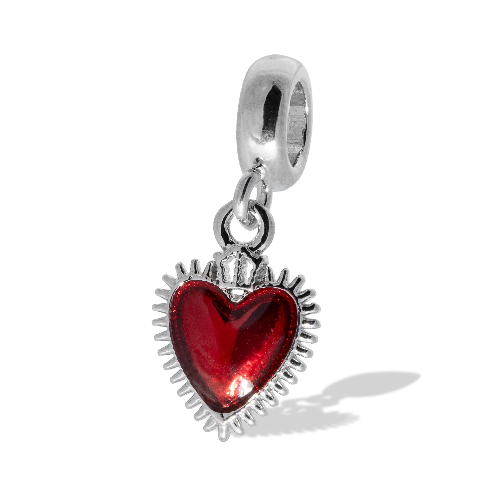 Charm del sagrado corazon esmaltado 12mm