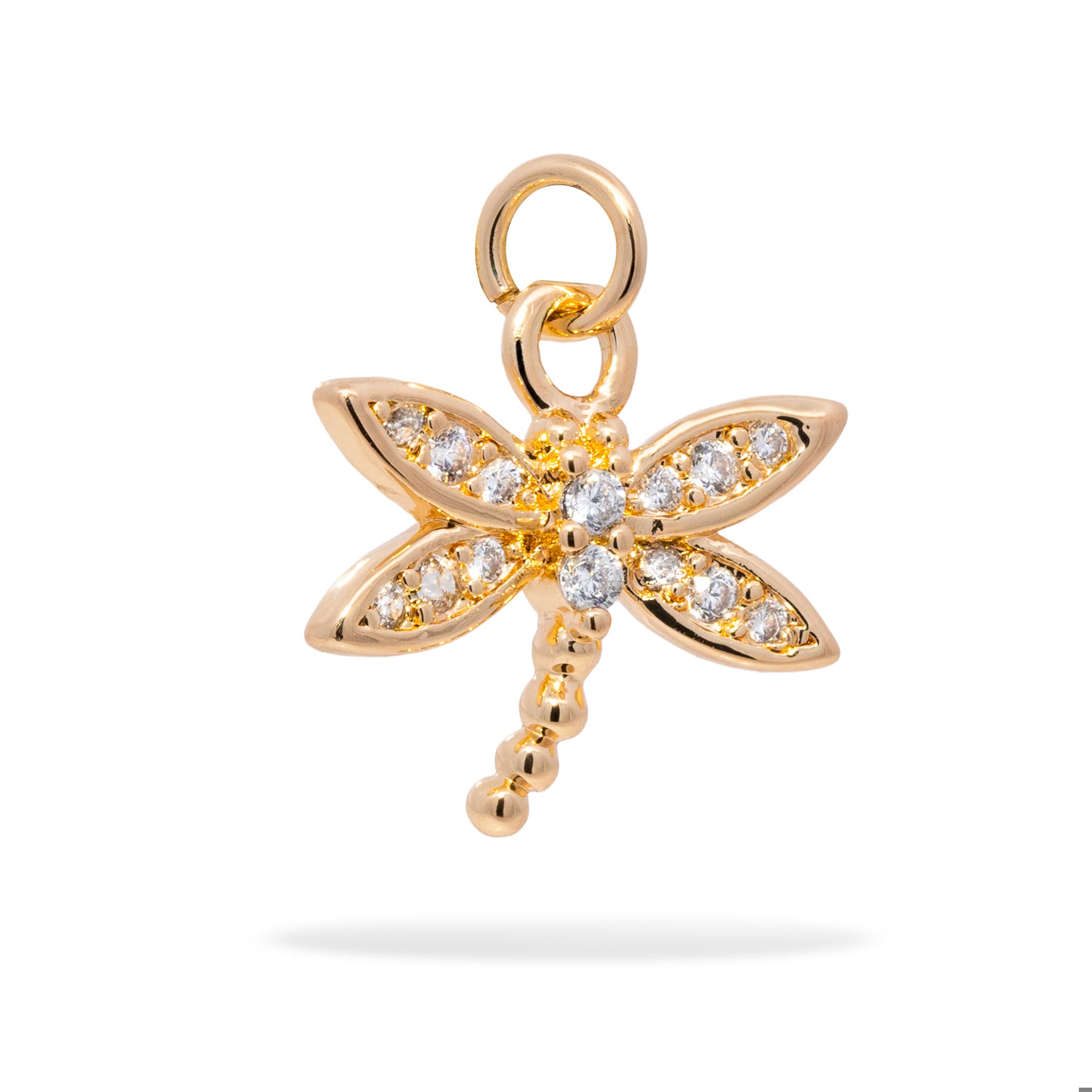 Dije de libelula con circonias 14mm