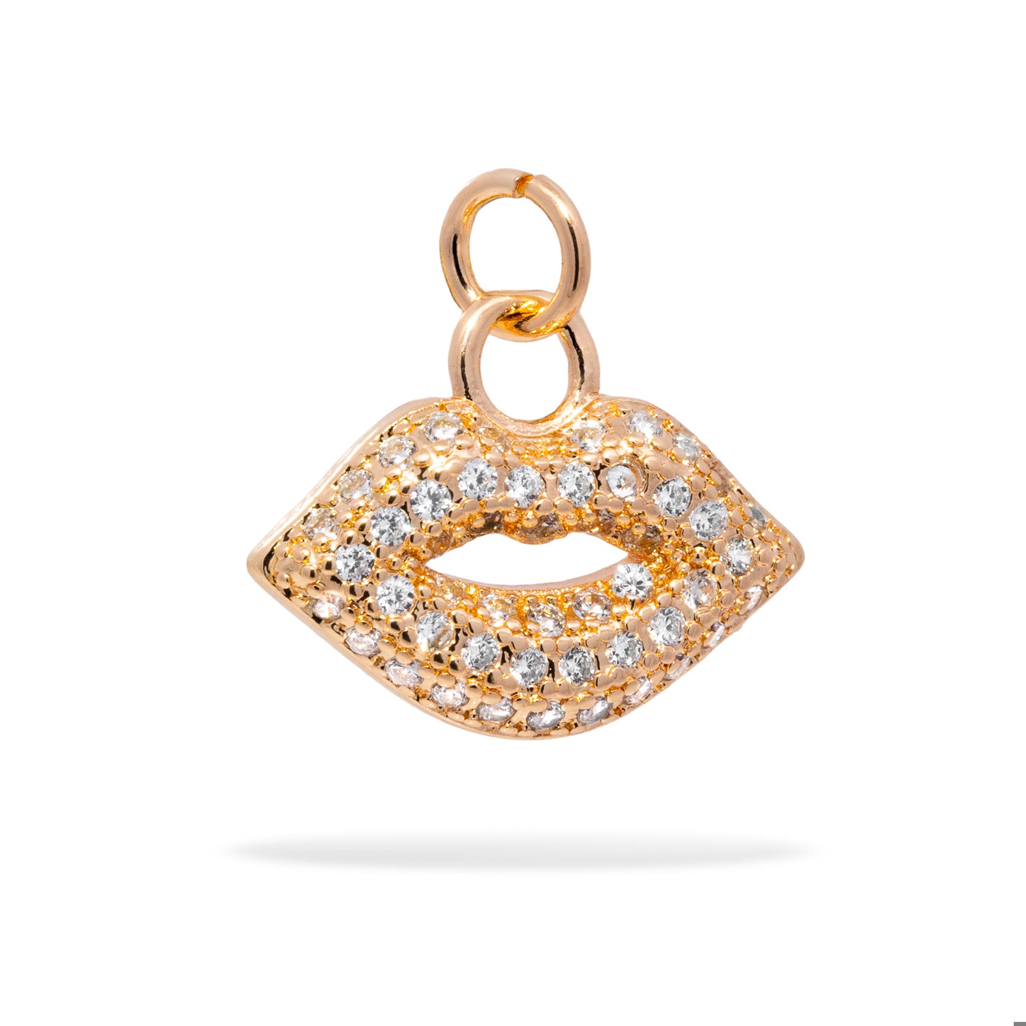 Dije de labios con circonias 10mm