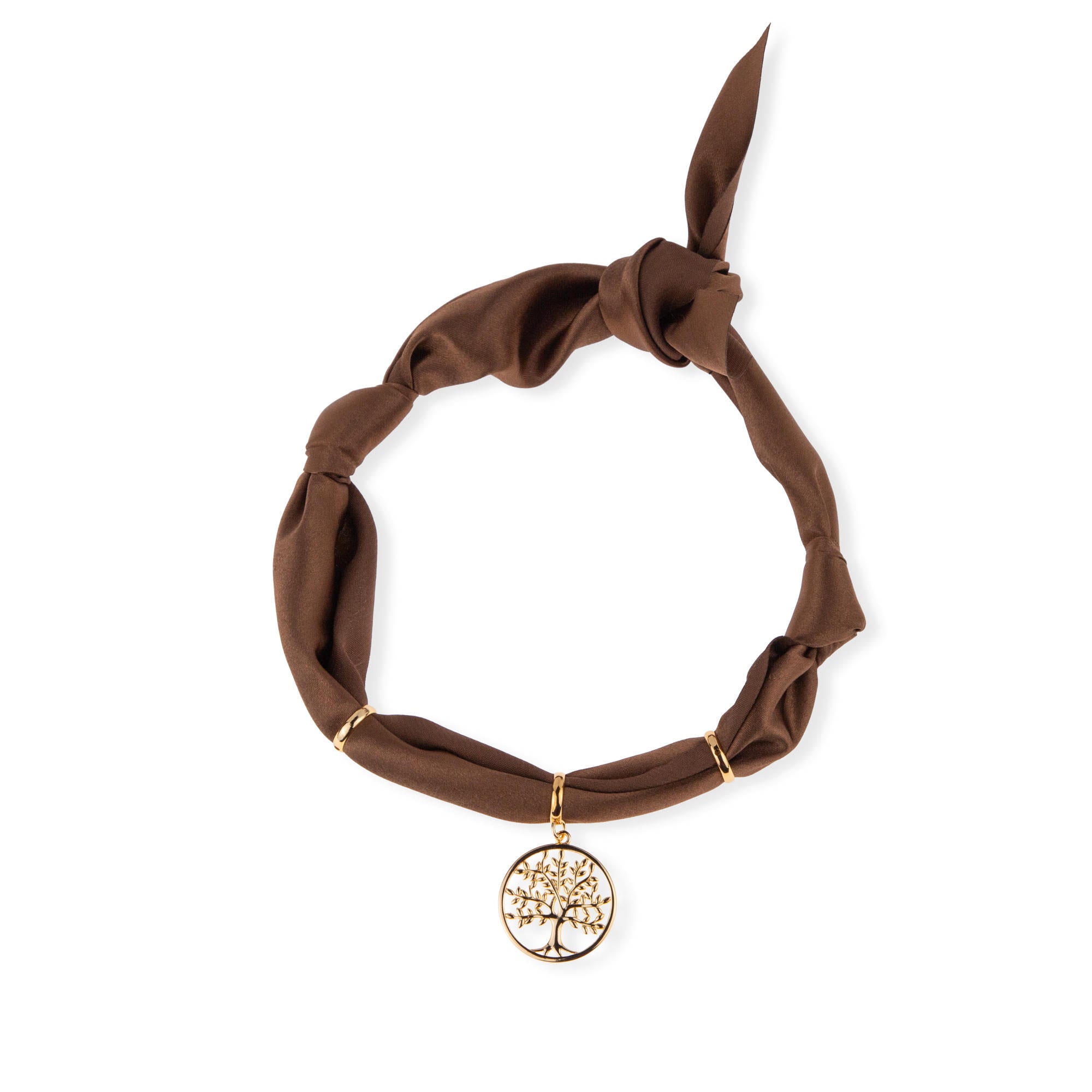 Bandana con dije arbol de la vida 60cm