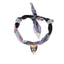 Bandana con dije de corazon esmaltado y ojo turco 58cm