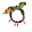 Bandana con dijes de Mano de Fatima y perla 60cm