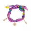 Bandana con dije de tulipanes y happy days 55cm