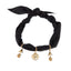 Bandana con dije de tulipanes y happy days 55cm
