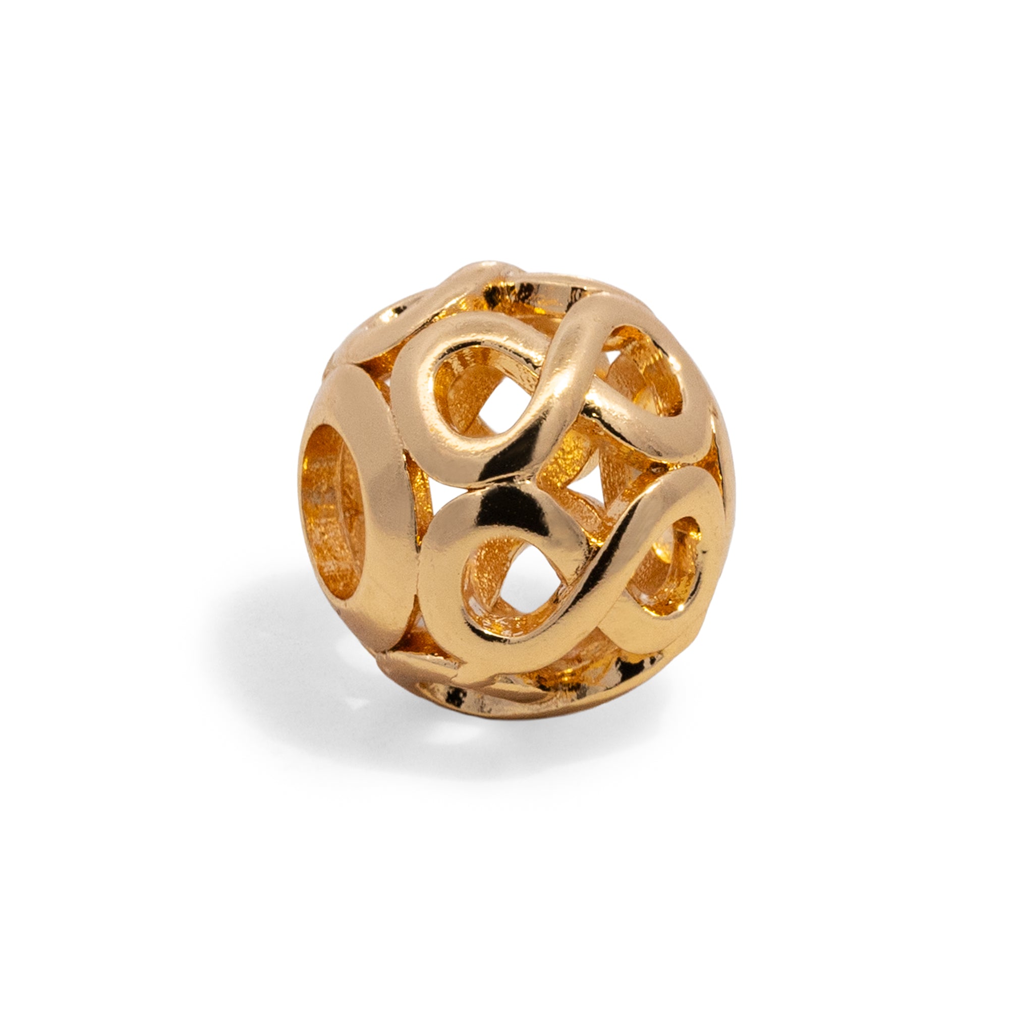 Charm de bola con infinitos calados 10mm