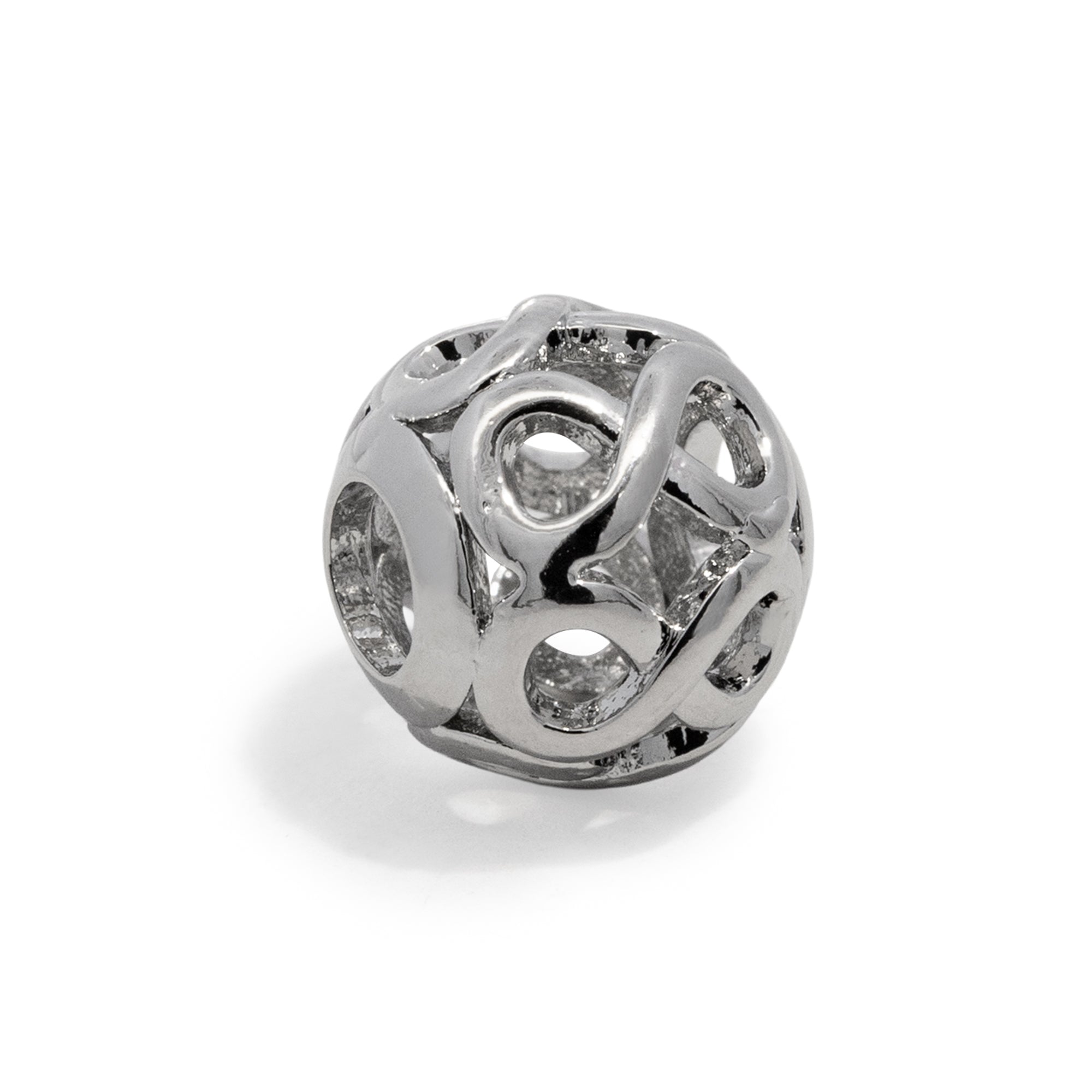 Charm de bola con infinitos calados 10mm