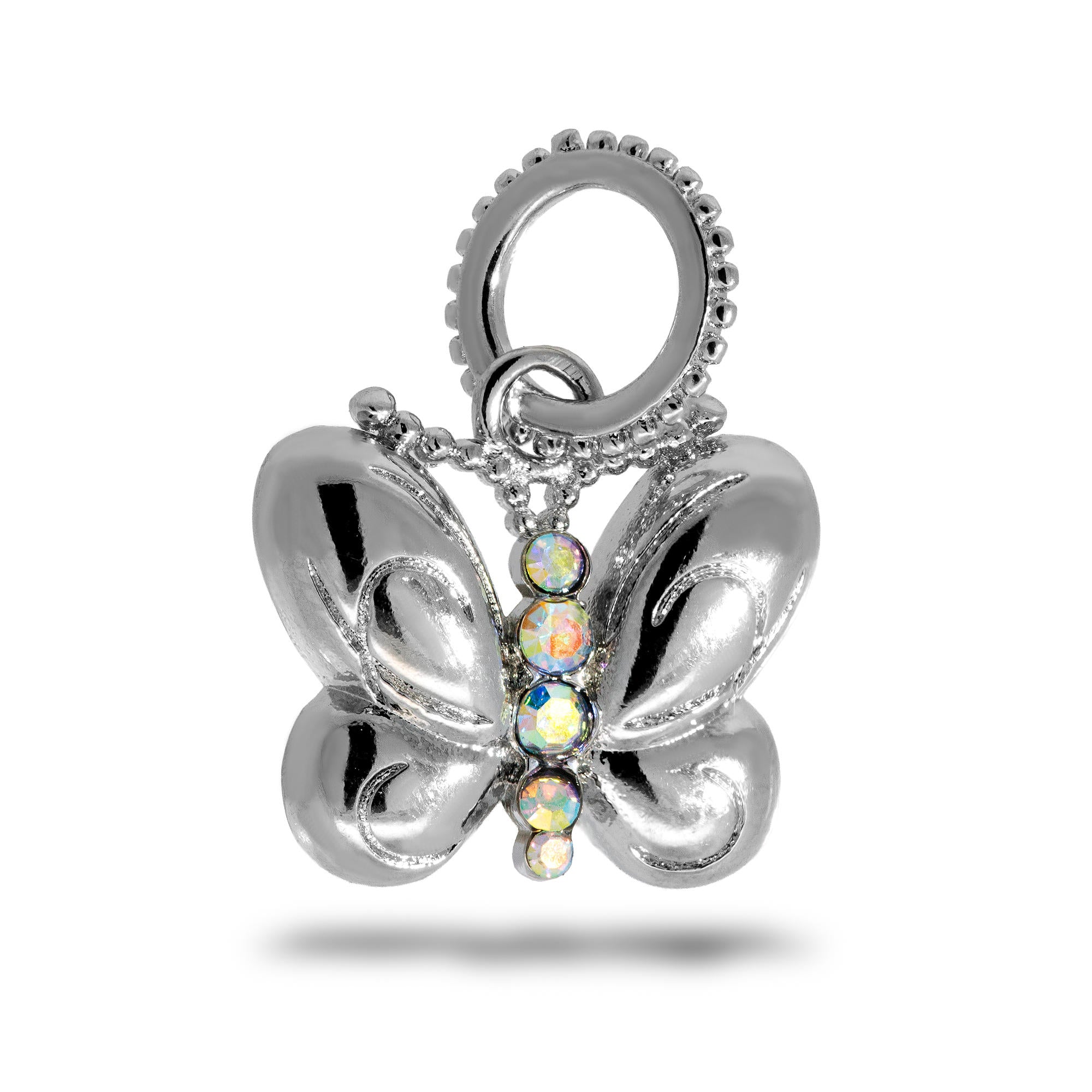 Charm de mariposa con circonias ab 12mm