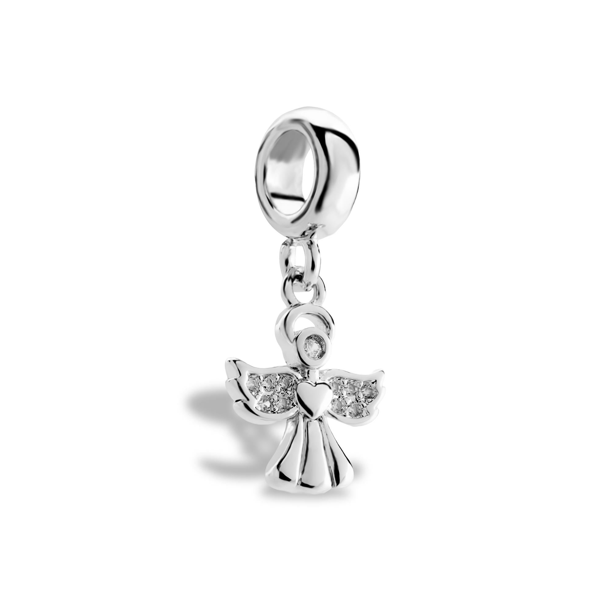 Charm Angel colgante con circonias 22mm