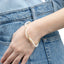 Brazalete Doble Ondulado con Perla 6MM