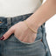 Pulsera torzal broche T nudo 18cm 14K