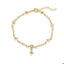 Pulsera de flores circonias 21cm