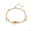 Pulsera doble virgen de guadalupe corazones 21cm