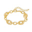 Pulsera de eslabon oval liso 16cm