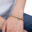 Brazalete ajustable tipo bambu con circonias 6mm