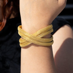 Brazalete de malla cruzado 43mm