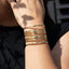 Brazalete de lineas liso 52mm