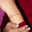 Pulsera doble de eslabones dije de fe 20cm