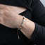 Pulsera piedra natural multicolor ajustable