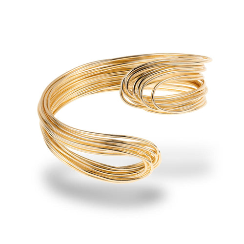 Brazalete ajustable lineas asimetricas entrelazadas 45mm