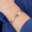 Brazalete con lineas cruzadas 14mm