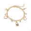 Pulsera con dijes de amor proteccion y abundancia 17-21cm