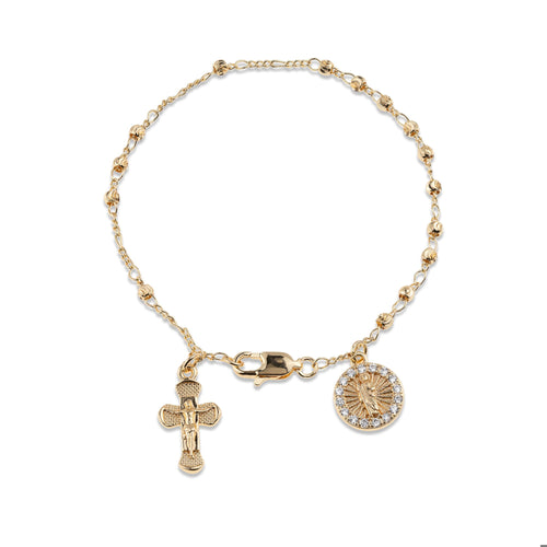 Misterio con Medalla de San Judas Tadeo y circonias 19cm