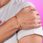 Pulsera eslabon de paloma rectangular 15-20cm