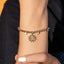 Pulsera esferas medalla virgen guadalupe circonias ajustable