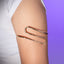Brazalete ajustable brazo superior ondulado martillado 30mm