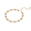 Pulsera de corazones con cristal 18-23cm