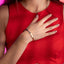 Brazalete liso con detalle circular 6cm
