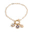 Pulsera mano de fatima ojo y estrella con circonia 18cm
