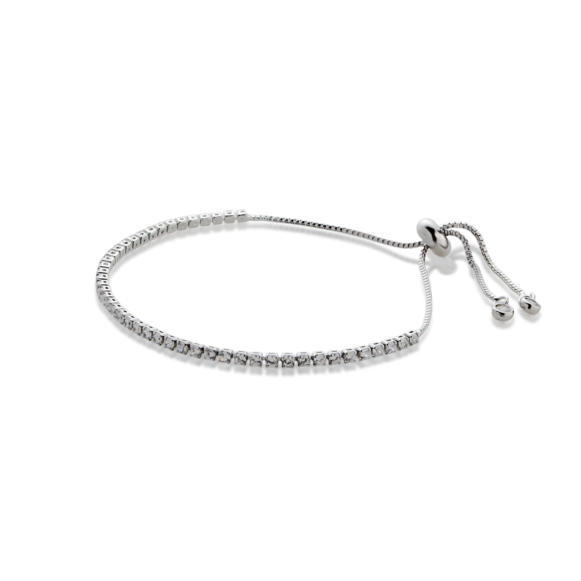 Pulsera de tenis ajustable con circonias 3mm