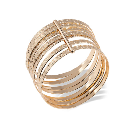 Pulsera semanario con grabado de estrellas 6.5cm