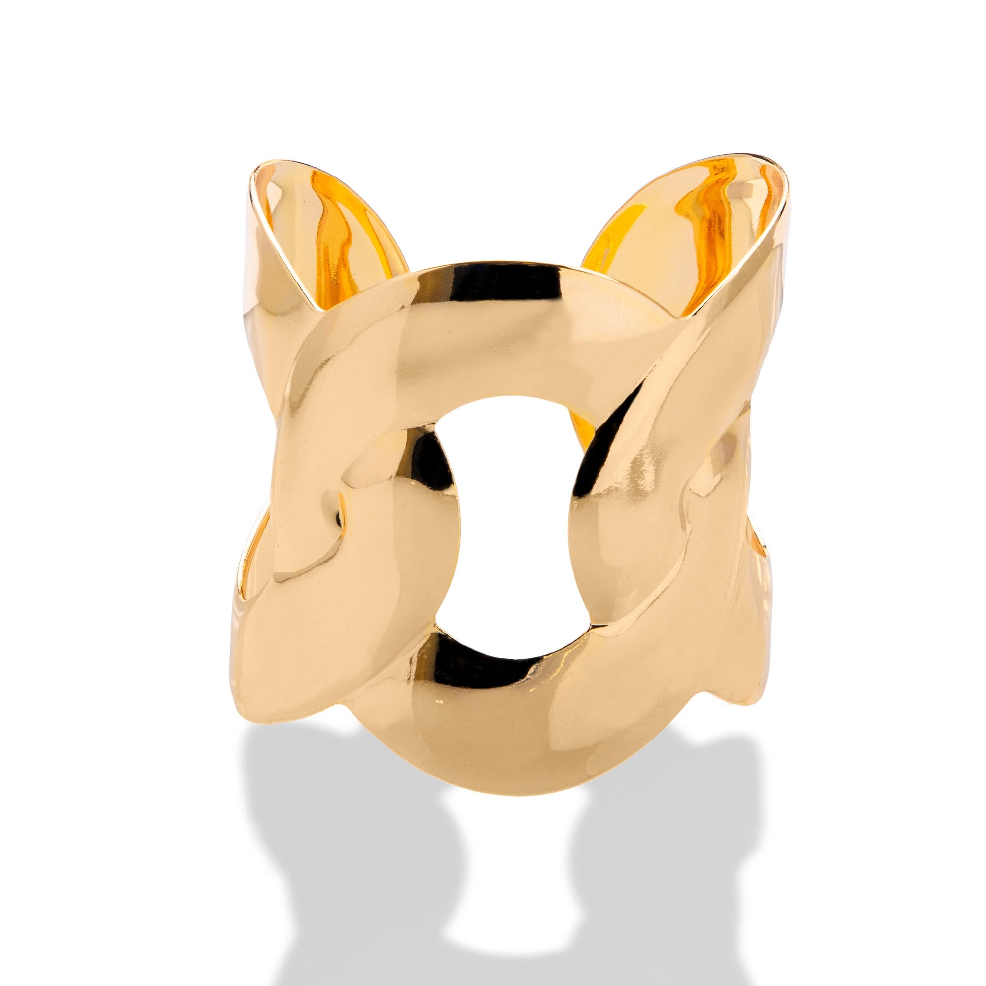 Brazalete ajustable con diseño de eslabones de cadena 55mm