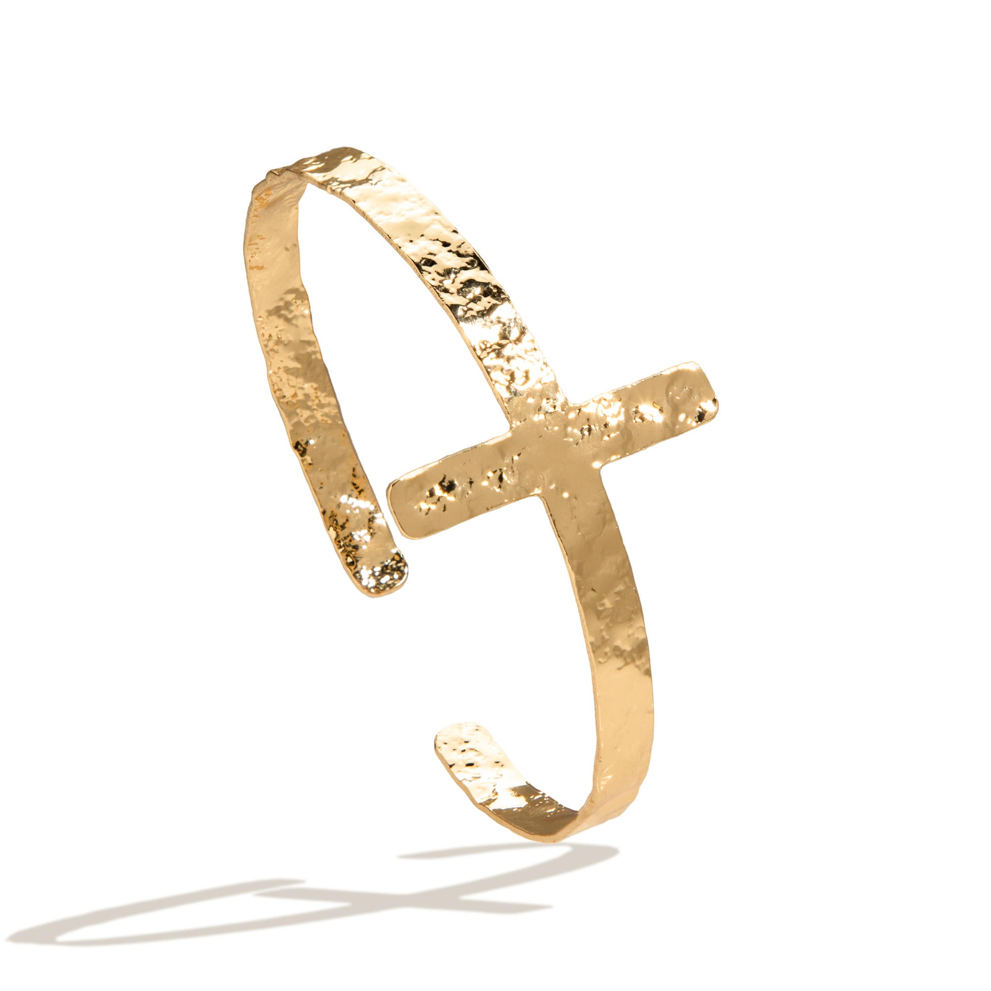 Brazalete ajustable tipo Cruz martillada 30mm