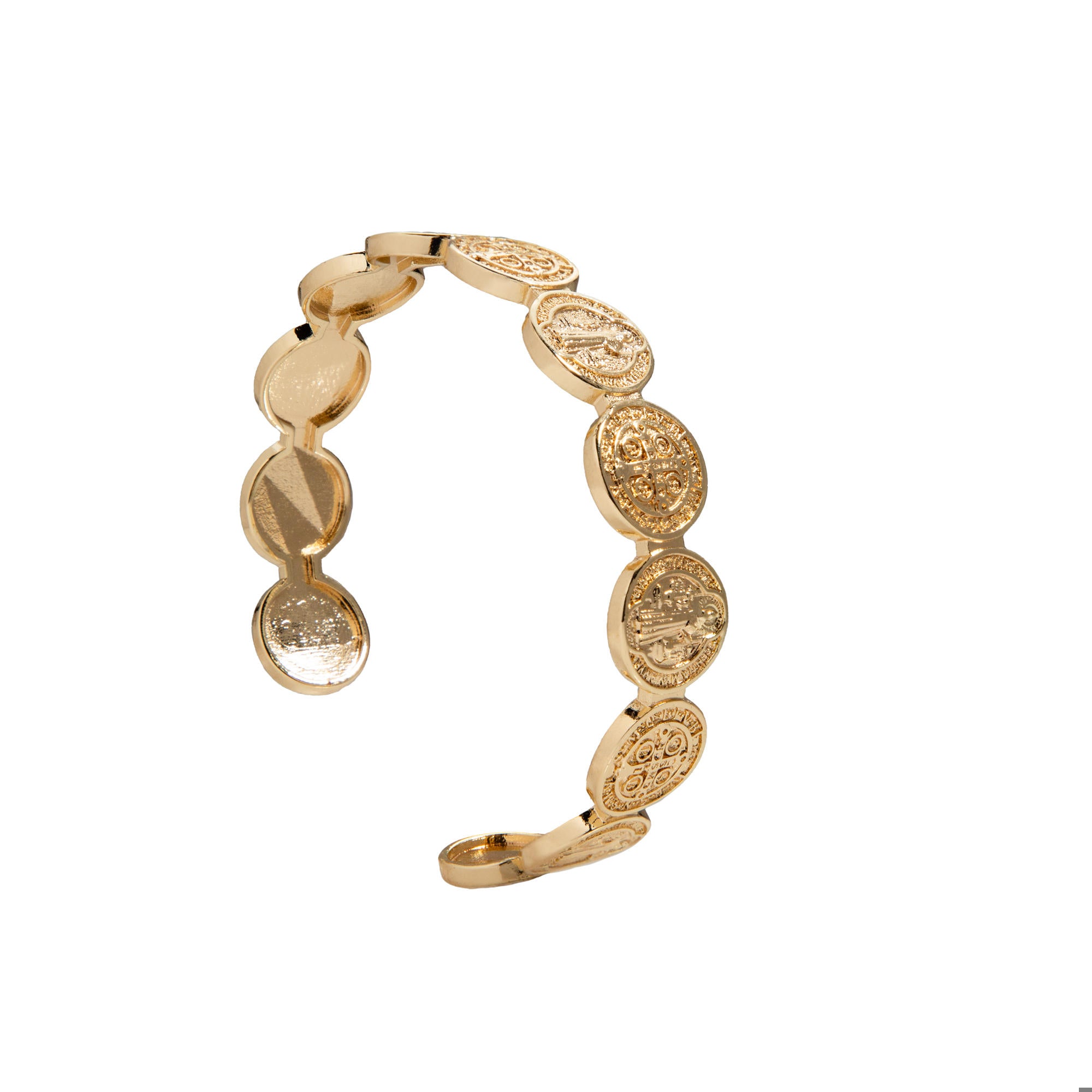 Brazalete ajustable con Medallas de San Benito 12mm