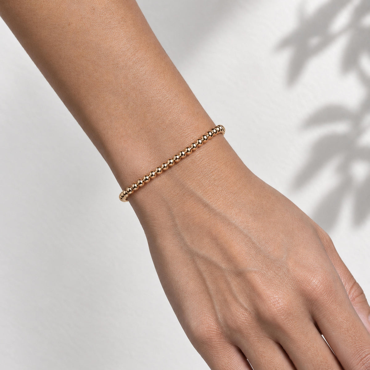 Pulsera ajustable de elastico con balines 3mm