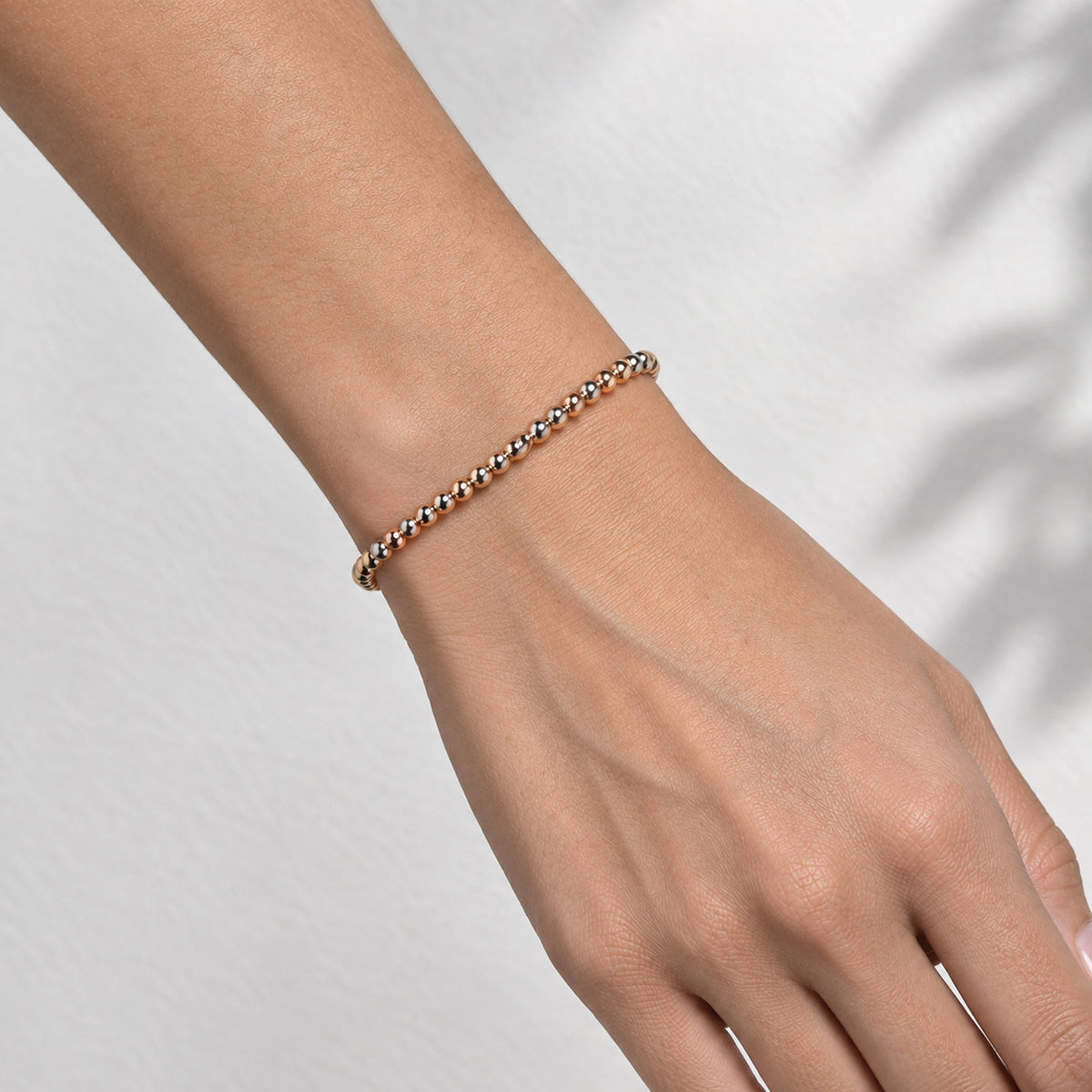 Pulsera ajustable de elastico con balines 3mm