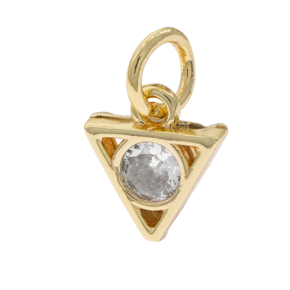Dije triangulo con circonia 8mm
