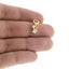 Charm huella con circonias 6mm
