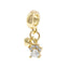 Charm huella con circonias 6mm