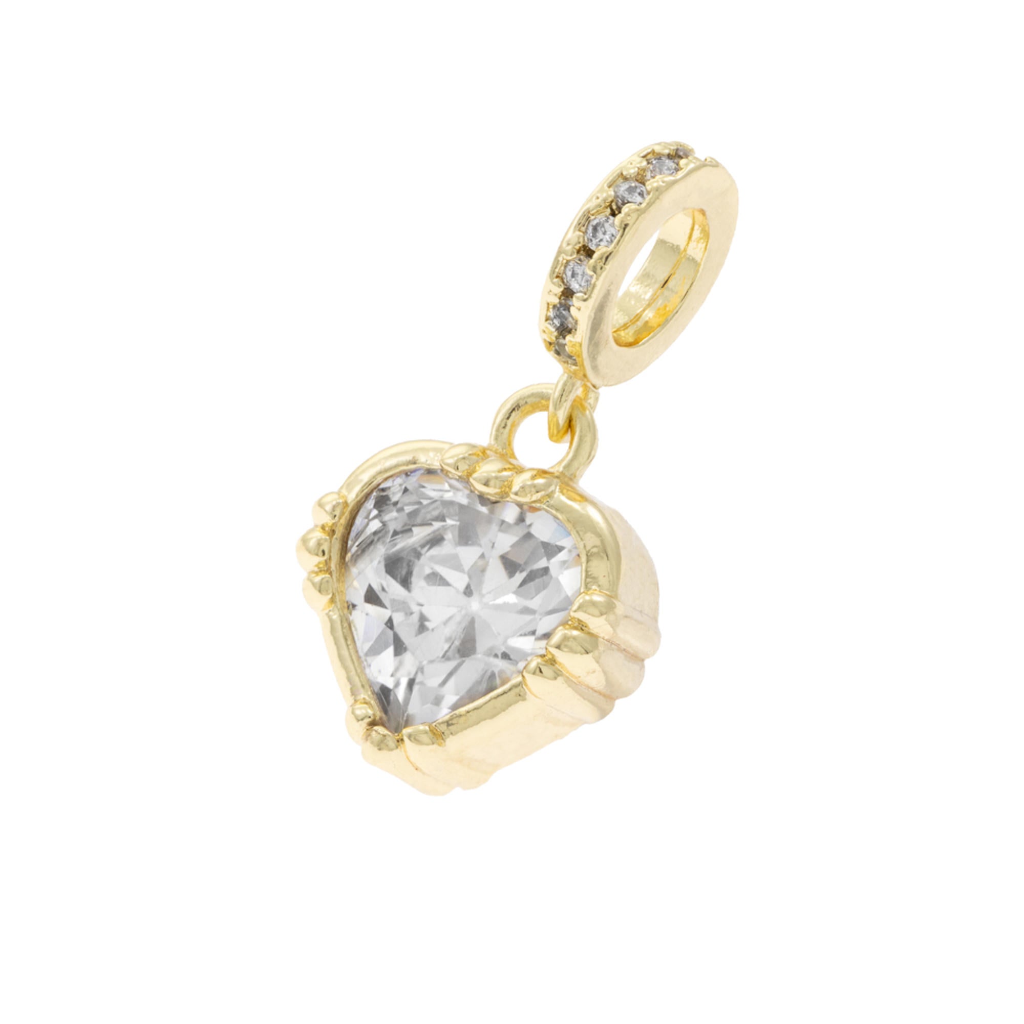 Charm de corazon circonia 11mm