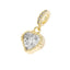 Charm de corazon circonia 11mm