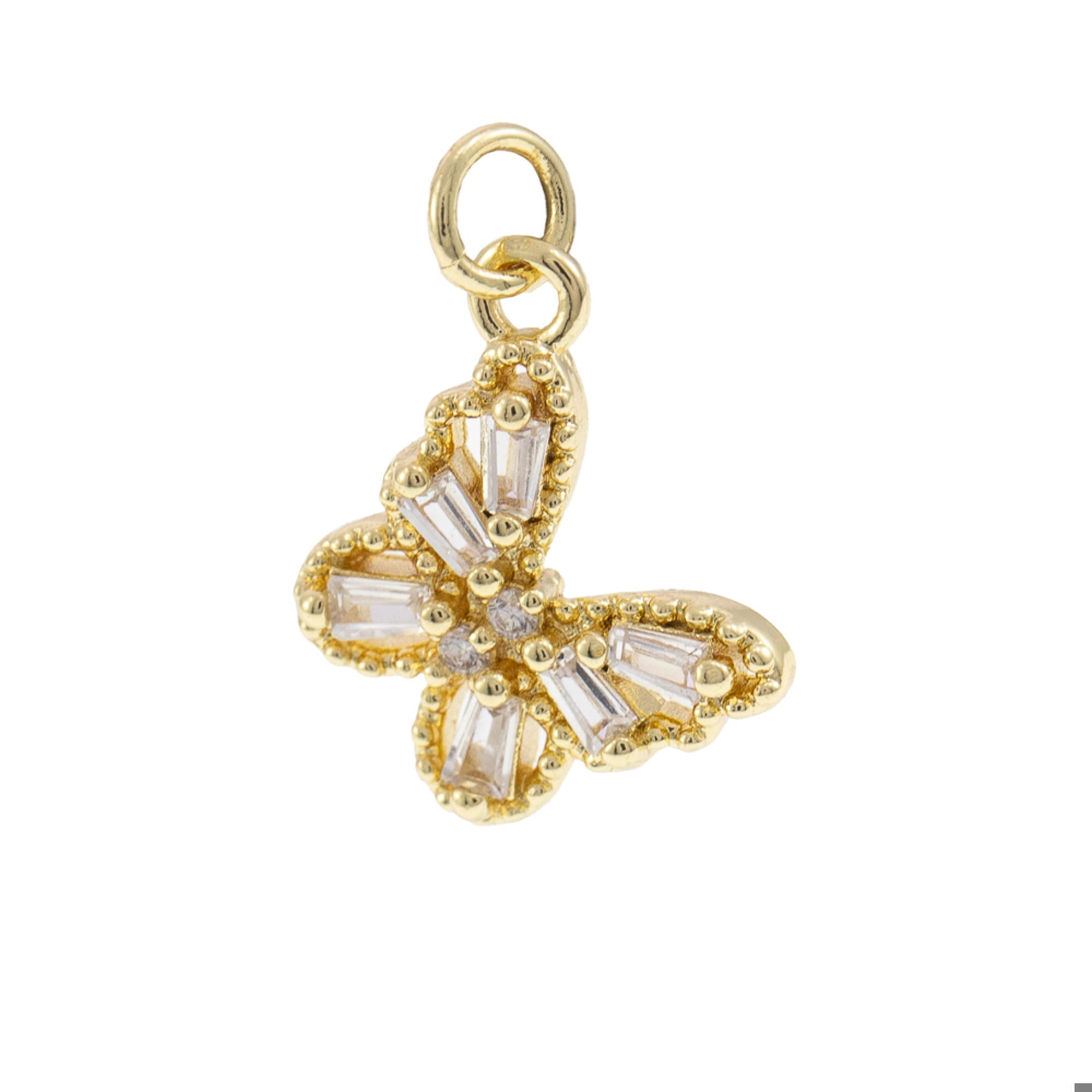 Dije de mariposa con circonias 15mm