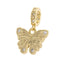 Charm de mariposa circonias 11mm