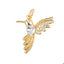 Dije colibri con circonia en gota 19mm